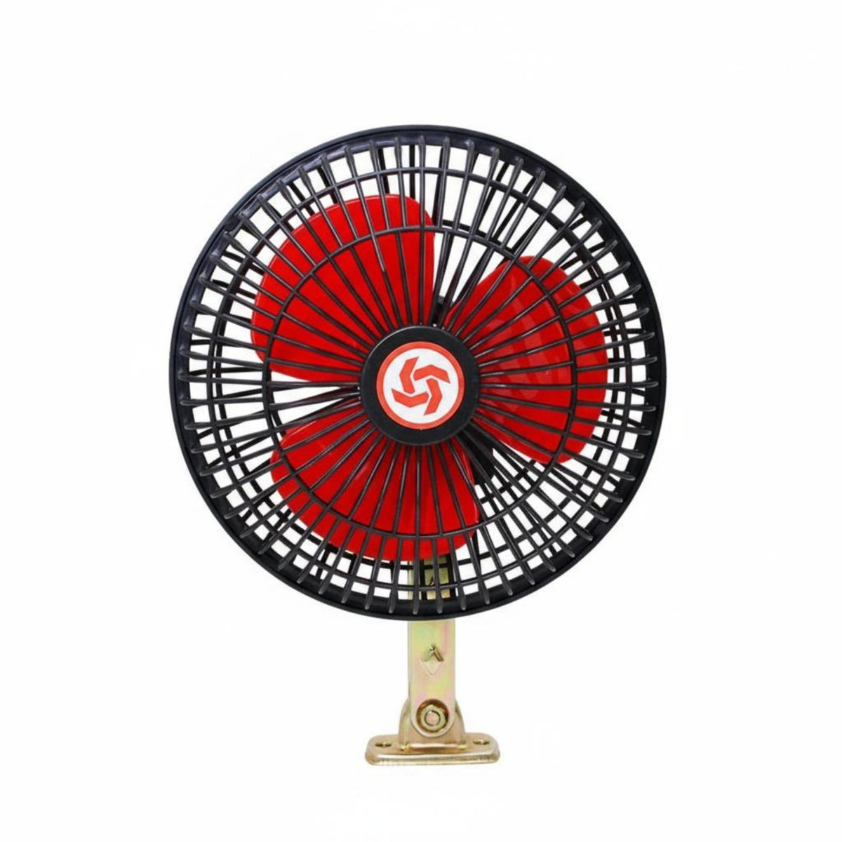 Strong Airflow 12V Car Fan 360° Rotatable 6 Inch Mini Cooling Fan 180° Adjustable for Tricycle Operators, Truckers, Truck, Golf Cart, Travel