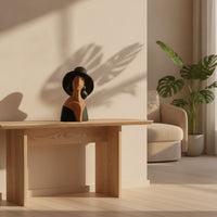 Bust Sculptural Art Piece Matte Figurine for Living Room