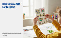 Waterproof Skin Decal Stickers for Kids, Glow-in-the-Dark Butterfly Bee