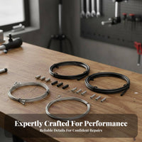 Bike Brake and Gear Selector Wire Set Multiple Hues Available Bike Brake and Gear Selector Wire Kit Effortless Change Ing