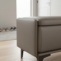 Multi-Functional Design Entryway Shoe Changing Stool Strong Load-Bearing Rectangular Upholstered Ottoman Minimalist Design Household Furniture Easy to Clean for Bedroom