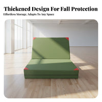 High Jump Landing Mat Foldable Design Thick Folding Crash Mat Impact Absorption Backward Roll Training Pad for Fighting Artists, Athletes, Dojo, Gym