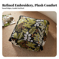 animal stripe Print Pouf Multi-Functional Low Stool Comfortable for Bay opening, Bedroom