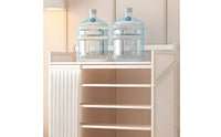 5-Tier Folding Shoe Cabinet Narrow Foldable Shoe Cabinet Portable Furniture Compact for Hallway