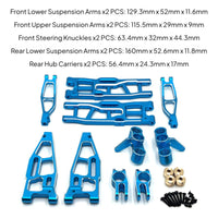 1/8 Scale RC Car Shock Absorption System Kit Precision Engineering    Direct Replacement Chassis Components For