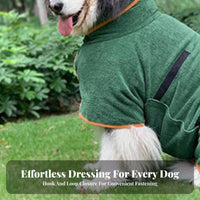 Quick Dry Dog Bath Robe Warm Dog Bathrobe Soft Microfiber Absorbent Pet Wrap Ing Wrap for Young Dogs, Cat Owners, After Rainy Walks, Grooming Salon
