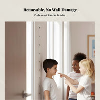 Transparent Height Measurement Wall Sticker, Removable Kids Growth Chart, No Wall Damage