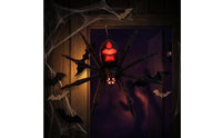 Black Light-up Arachnid Decoration Oversized Sound Arachnid Prop Creepy