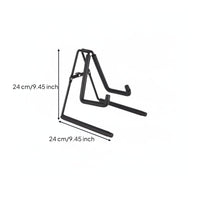 Foldable Design V-Shaped Guitar Stand Anti-Slip Folding Guitar Stand Adjustable Portable Instrument Holder for Guitarists, Musicians, Music Room, Home Studio, Stage Performance
