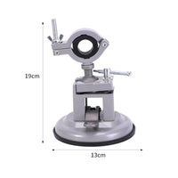 Mini Bench Vise Adjustable Drill Clamp Stand Compact Tool Accessory for Craft Hobbyists, DIY Beginners