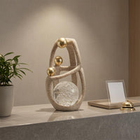 Abstract Human Sculpture Modern Resin Crystal Sculpture Speckled Abstract Human Statue