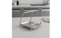 Pot Lid and Spoon Holder Space Saving Pot Lid and Spoon Rest Stainless Steel Utensil Holder for Stovetop