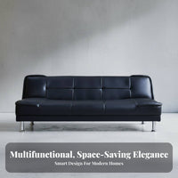 Foldable Design Armless Fold-extendable Sleeper Space-Saving Sofa Bed doubleUse transformable Couch minimalist design for Apartment Dwellers, Homeowners with Guests, Students, Small Spaces, Living Room, Home Office