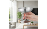 Dessert Cup with Stem Metal Stemmed Ice Sundae Bowl Polished Stainless Steel Dessert Bowl for Hosts, Home, Parties, Cafes