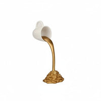 Levitating Coffee Cup Sculpture Resin Craft Pouring Cup Statue Creative Design Spilling Coffee Mug Ornament for Desk
