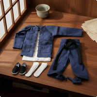 High Quality Material Kung Fu Suit Dynamic Posing 1:6 Scale Doll Clothes Long-Lasting Stitching Kung Fu Robe Easy to Dress for Collectors, Hobbyists