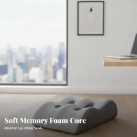 Memory Foam Leg Raise Pillow Multi-Functional Leg Raise Pillow Removable Washable Cover Health Accessory for Women, Seniors, Recovery