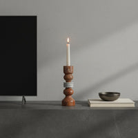 Travertine Candle Holder Timeless Travertine Candle Holder Heavy Weight Candlestick