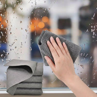 Super-fine Microfibre Cloth and Thickened Magic Cleaning Cloth, Microfibre Towel for Glass and Mirrors, Washable Car Detailing Cloth
