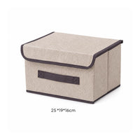 Foldable Storage Box with Lid Collapsible Storage Box with Lid Container Compact for Shelf, Bedroom