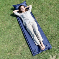 Air Bed and Self-Inflating Air Mattress with Integrated Pillow, Portable Camping Mat for Single Person, 180*60*3cm Sleeping Mat, Waterproof Mat