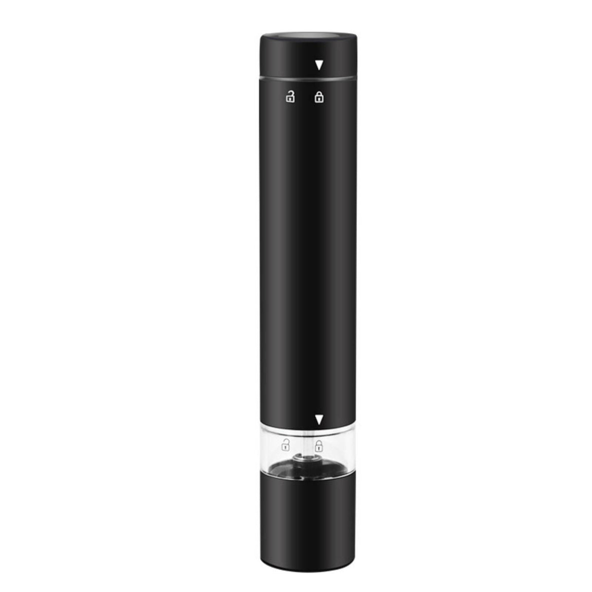 Electric Pepper Mill Adjustable Pepper Grinder with Transparent Chamber Automatic Seasoning Grinder Mini Effortless