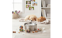 Dog Bowl with Floating Disk Anti-Slip Floating Water Bowl Removable Easy to Clean for Dogs, Home, Travel