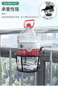 阳台花架置物架花盆托架悬挂护栏挂式铁艺栏杆2024新款室外花架子