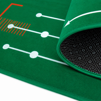 Golf Putting Mat 50x300cm, Mini Golf Training Mat with Artificial Turf, Portable Putting Mat for Home & Office, Indoor Practice Mat with Balls