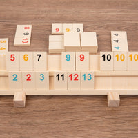 Educational Number Game Early Learning Wooden Game with Card Racks Sturdy Counting Toy for Classroom, Preschool
