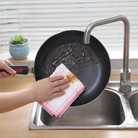 Microfibre Cloth Low Lint for Dishes and Countertops, Quick Dry Microfibre Cloth, High Absorbency Tea Towels with Sewn Edges, White Plain Weave