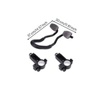 Aluminum Alloy Aero Handles Sponge Padding Padded Handlebar Rest Curved Time Trial Rest Bar Black