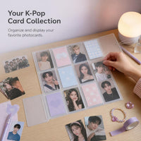 Minimalist 3-Inch Photocard Album with Grid Pockets