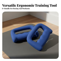 D-Shaped Dumbbell Sturdy Cast Iron Center Boxing Dumbbell D-Shaped Weight Non-Slip Aerobics Hand Weight Versatile for Exercise