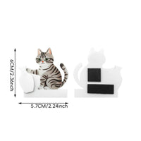 Feline Whisker Holder 3D Printed Feline Whisker Keepsake Cute for Fridge