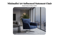 Comfortable Seating Petal Back Lounge Chair High-Density Foam Cushion Chenille Swivel Armchair Ergonomic Design Modern Single Sofa Chair Solid Structure for Readers, Homeowners, Renters, Balcony, Reading Nook, Bedroom, Home Office