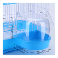 Easy to Install Enclosure Mount Bird Bath Transparent Cover Hanging Bird Bath Splash Guard Pet Accessory