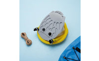 Foot Air Pump Inflate and Deflate Function Bellows Foot Pump Anti-Slip Pedal Portable Inflator Deflator for Kayakers, Boating, Camping, Beach Trips