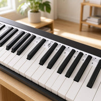 Piano Keyboard Stickers for 61/88-Key Electronic Pianos, Musical Note Decals for Learning and Practice