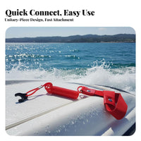 Waterproof Coiled engine cut-halt ignition Key Universal Fit Boat engine cut-halt ignition Lanyard Strong Metal fastener Engine Stop Cord buoyant Design for personal watercraft Riders, Boaters, Watercraft users, aquatic activities