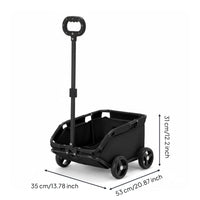 Foldable Pet Carriage Lightweight Pet Carriage with Basket Portable Strolling Cart for Cats, Travel
