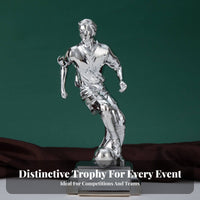Electroplated Finish Soccer Player Award Fan Souvenir Football MVP Award Premium Design for Tournament Organizers, Clubhouse Display