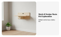 No-Drill Installation Floor-to-Ceiling Feline Tree Space-Saving Design Floor-to-Ceiling Feline Pole Modular Pet Furniture Adjustable Height for Renters, Apartment Dwellers, Owners of Large Felines, Small Capsules, Apartments, Living Room, Bedroom