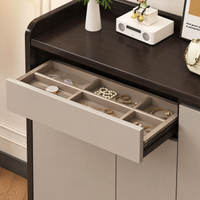 Modern Minimalist Shoe Rack 120cm Width Shoe Cabinet Entrance Storage Footwear Cabinet