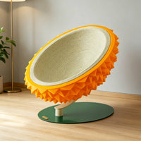Durian Cat Scratching Bed 3 in 1 Durian Cat Bed No Shedding Pet Accessory for Cats, Indoor
