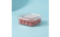 Microwave Safe Meat Freezer Box Airtight Seal Freezer Food Container Portion Control Stackable Food Storage Box Long-Lasting Plastic for Kitchen