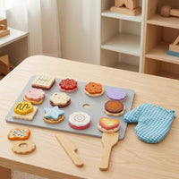 Kids Tea Party Set Role Play Wooden Tea Set Comprehensive for 36 Months and Up