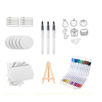 Textured Drawing Kit Textured Craft Kit with Easel Mixed Media Art Set for Kids, Beginners, Classroom