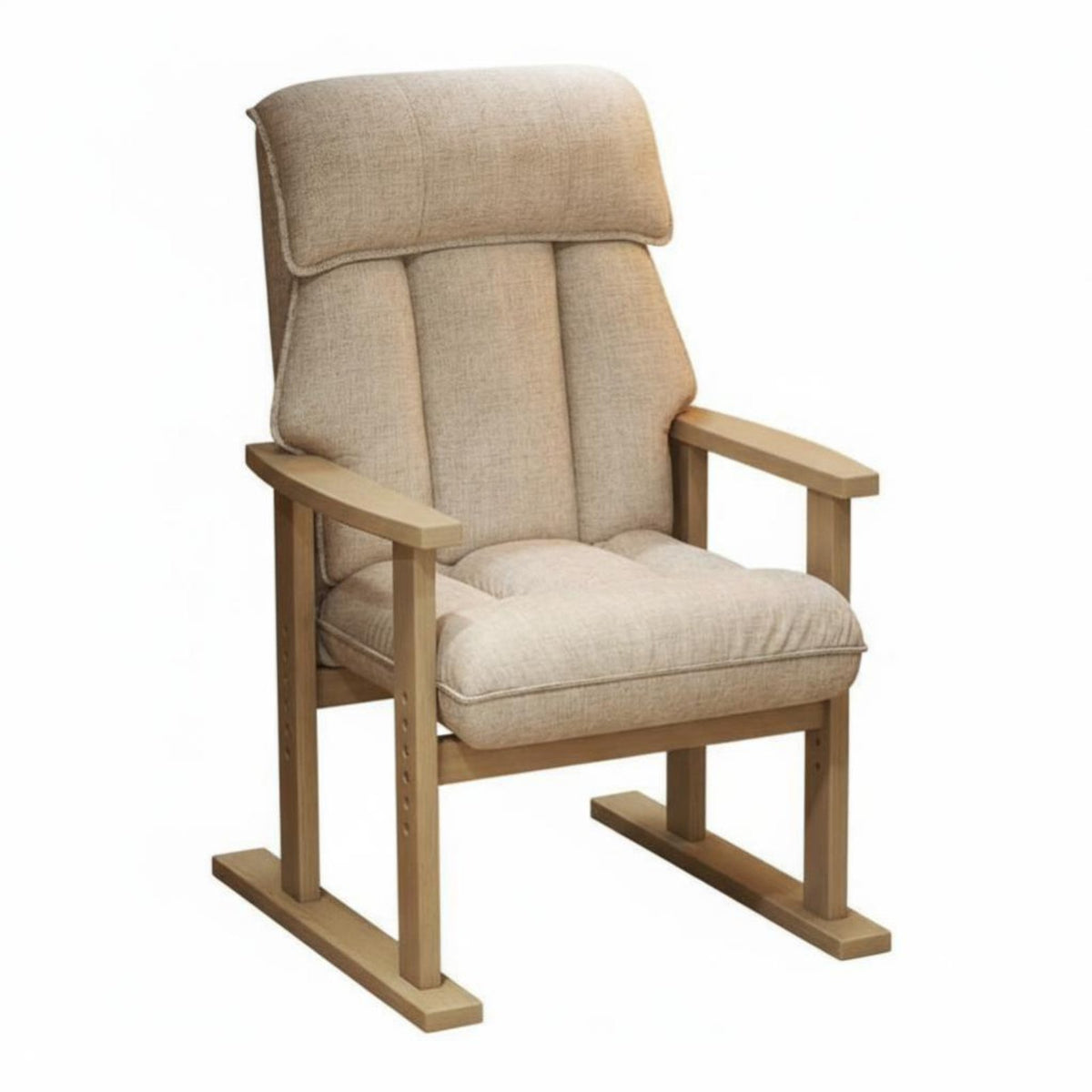 Padded Seat and spine Upholstered Wood-Frame Chair Ergonomic spinerest Upholstered Armchair firm-density paddinging Indoor Seating Easy Assembly for Home Office Workers, Readers, Adults, literary corner, Sunroom