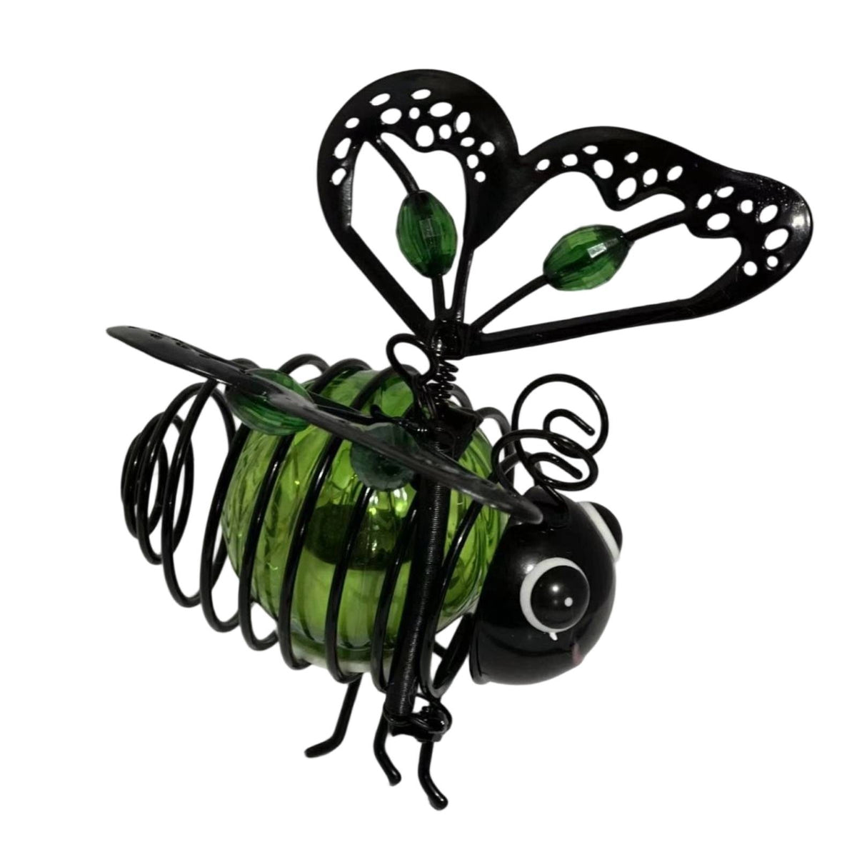 Bee Ornament with Sunlight Collector LED Sun-Powered Bee Ornament Energy-Saving for Yard